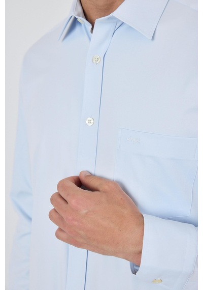 İmza Uzun Kol Düz Bez Ayağı Sert Yaka Cepli Pamuklu Classic Comfort Fit Gömlek 1004250210 Koyu Mavi İmza Uzun Kol Düz Bez Ayağı Sert Yaka Cepli Pamuklu Classic Comfort Fit Gömlek 1004250210 Koyu Mavi
