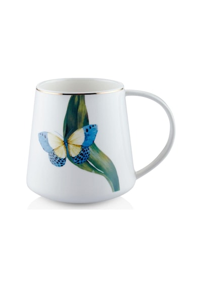 The Mia Folium Blue Porselen Kupa Kpa0262 340 Cc