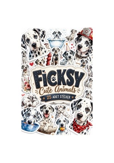 Dalmaçyalı Köpek Sticker Seti - 25 Adet Dalmatian Dog Etiket Çıkartma Diğer