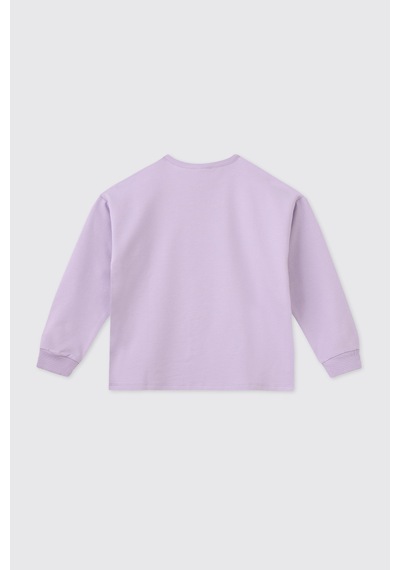 Panço Kız Çocuk Lila Sweatshirt 2521gk08055 Mor