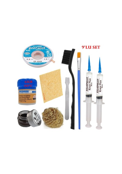Mechanic Krem Lehim 183 C 42gr Havya Uc Temizleyici Flux Lehim Toplama Cp-2515 Lehim Emme Teli Spatula Seti01