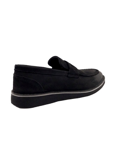 Castle Black 31277-2 Siyah Nubuk Deri Günlük Erkek Casual Ayakkabı Siyah