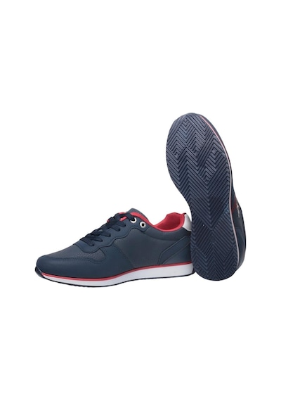 Erkek Günlük Cilt Sneaker Ayakkabı Lacivert - Beyaz-lacivert - Beyaz Lacivert - Beyaz