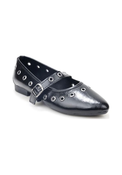 Pierre Cardin Papuçcity Sprs 03399 Kadın Günlük Zımbalı Babet Sıyah