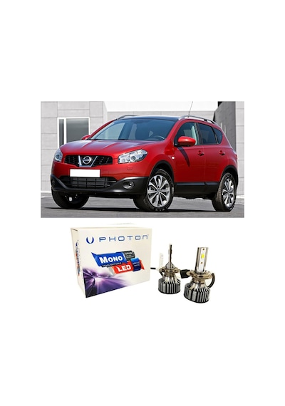 Nissan Qashqai J10 Led Xenon Uzun Far Ampulü H7 Mono Yeni Seri Beyaz 2007-2013