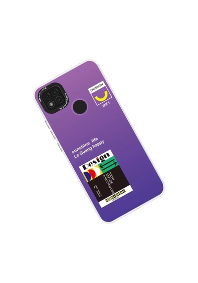 Newface Xiaomi Redmi 9c Kılıf Estoril Desenli Kapak - Estoril - 4 Mor