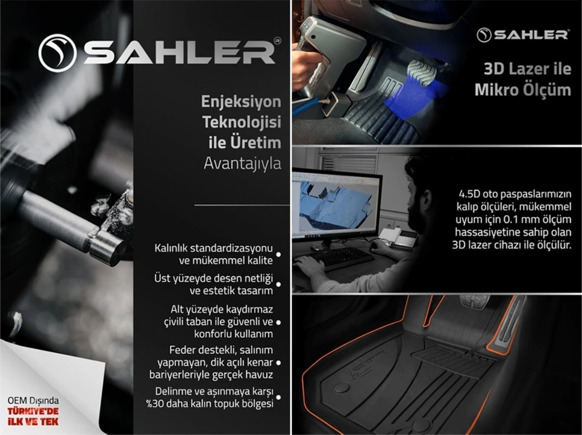 Sahler Opel Frontera Hybrid 2025+ /citroen C3 Aircross Hybrid 2025+ 4,5d Havuzlu Paspas