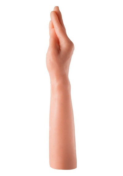 35 Cm Dev Boy Ekstra Kalın Realistik El Tasarımlı Dildo Ten Rengi Çok Renkli