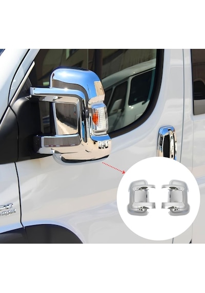 Ebal Otomotiv Fiat Ducato ABS Krom Kaplama Ayna Kapağı 2 prç. 2008 Üzeri