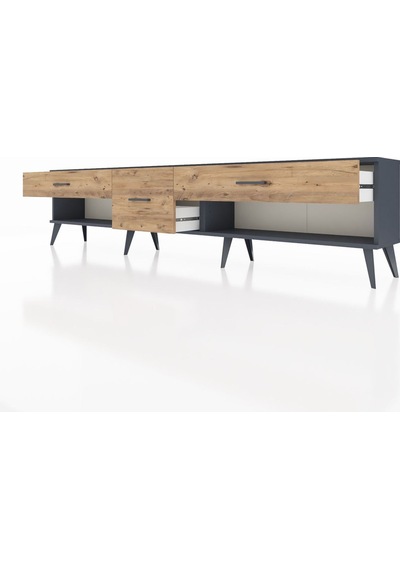 Arges Tv Ünitesi 3 Çekmeceli 220x30x51 Antrasit-aytaşı/çam Aytası/atlas Çam - Antrasıt Arges Tv Ünitesi 3 Çekmeceli 220x30x51 Antrasit-aytaşı/çam Aytası/atlas Çam - Antrasıt