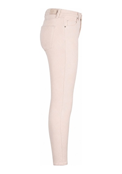 Double Slim Skinny Krem Kadın Jean Pantolon 3529