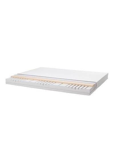 Ikea Åbygda Çift Kişilik Yatak, Beyaz, 140x200 Cm