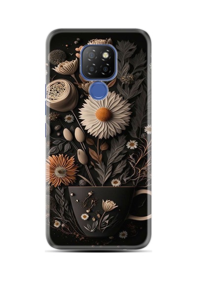 General Mobile Gm9 Pro Kılıf Boutique Baskılı Resimli Kahve Çiçek Pcode -095