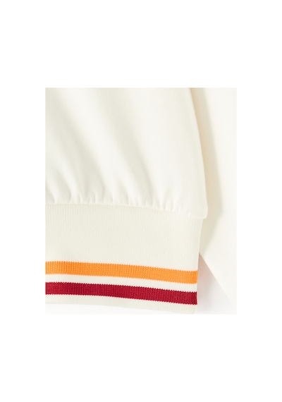 Gsstore Galatasaray Kadın Yarım Fermuar Sweatshirt K261091 Ekru Ekru