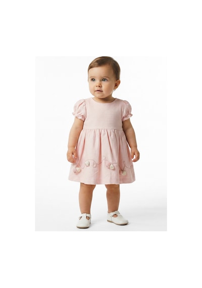 Xo Kids Kız Çocuk Elbise + Bolero 9-24 Ay 52130 Pudra
