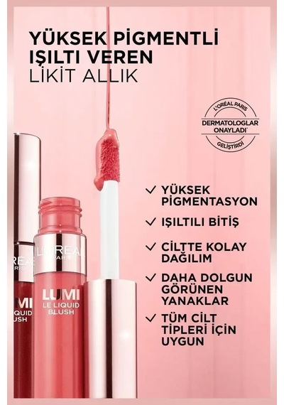 L'oreal Lumi Blush 625 Glowy Gold Pink Allık 1