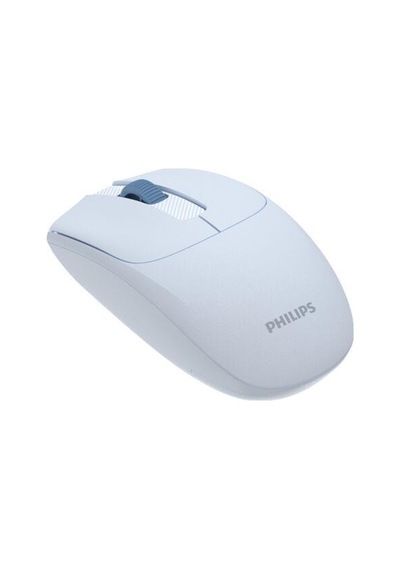 Philips Uyumlu  Spk7398j Kablosuz 1600dpı Sessiz Optik Mouse Açık Mavi Diğer