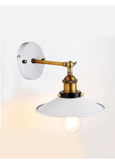 Riolight Retro Mafsallı Hareketli Başlık Metal Aplik Şapka Çapı: (545523236) Siyah