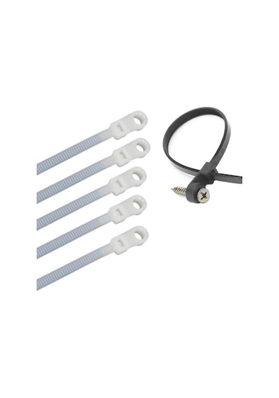 Vida Delikli Kablo Bağı Plastik Kelepçe 100lü Paket Beyaz 3.6x150mm