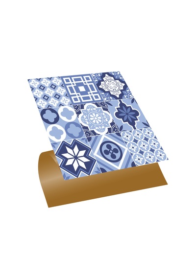 Tink KENDİNDEN YAPIŞKANLI YENİ MAVİLİM DESENLİ PVC KARO 30X30 CM