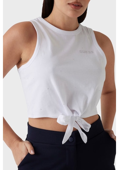 Guess Bayan T Shirt V5gı01 I3z14 G011 Beyaz Beyaz