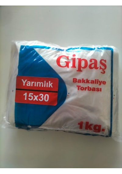 Gipaş Kalın Şeker & Bakliyat & Yumurta Poşeti 1 kg 15 x 30 CM