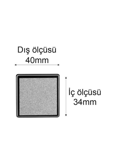 Silver Gümüş Mürekkepli Baskı Pedi 40 40mm Çabuk Kuruyan Su Bazlı Karışık