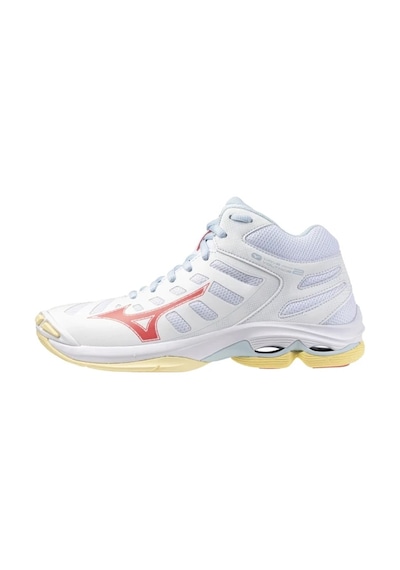 Mizuno Wave Voltage 2 Mıd Kadın Voleybol Ayakkabısı Beyaz Çok Renkli