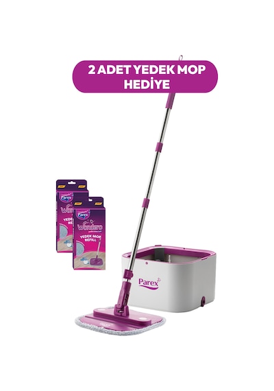 Wondero +2 Yedek Moplu Temiz Su ile Kirli Suyu Ayıran Otomatik Temizlik Seti