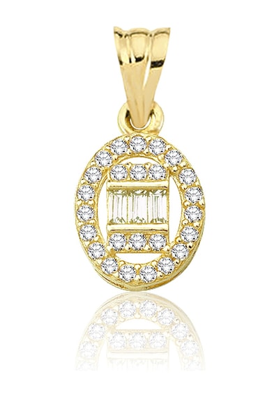 Oval Baget Kolye Ucu