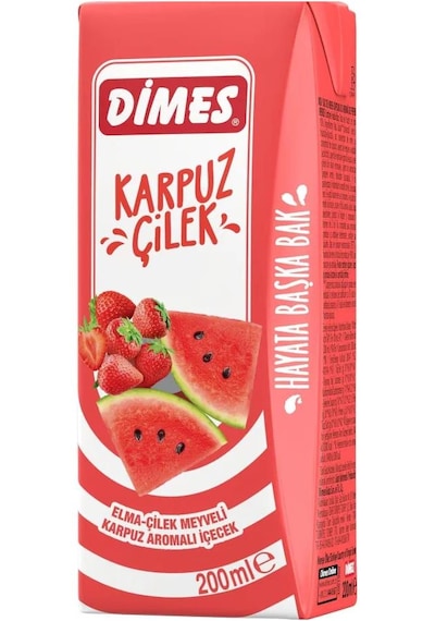 Dimes Karpuz Ve Çilekli İçecek 200 Ml X 27 Adet