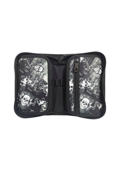 Jacbag Cover -sert Kapaklı Lastikli Kalem Kutusu Cover-kurukafa renkli