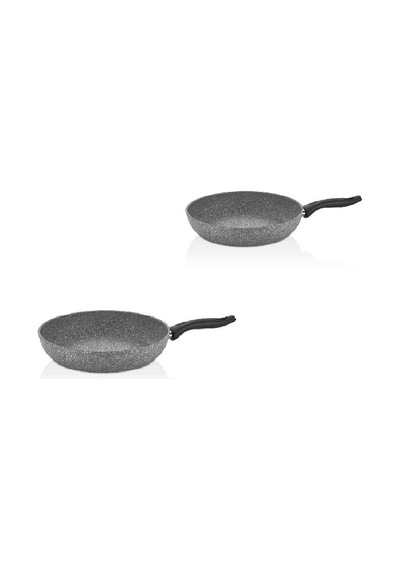 Falez Yanmaz Yapışmaz Tava Seti 24+28 Cm Granit