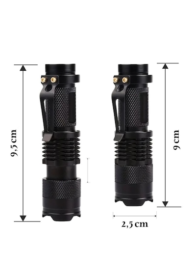 Uv-102 Ultraviyole Mor Işık Fener, 365 Nm Uv El Feneri Siyah