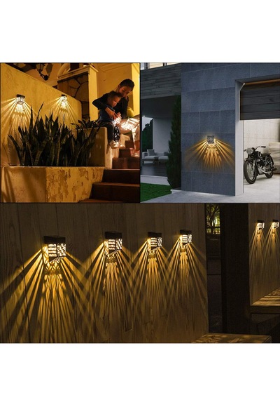Greentech Güneş Enerjili Duvar ve Çit LED Aydınlatma 4 Adet / GT-SL22