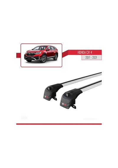Honda Cr-v 2017-2021 Arası İle Uyumlu Ace-2 Ara Atkı Tavan Barı Gri