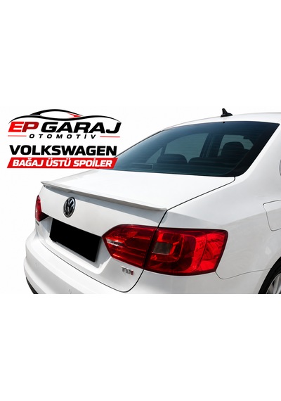 Volkswagen Jetta Bagaj Üstü Spoiler Plastik Astarlı