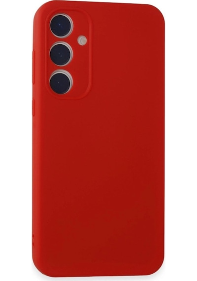 Samsung Galaxy Uyumlu, A15 4g Kılıf First Silikon - Kırmızı