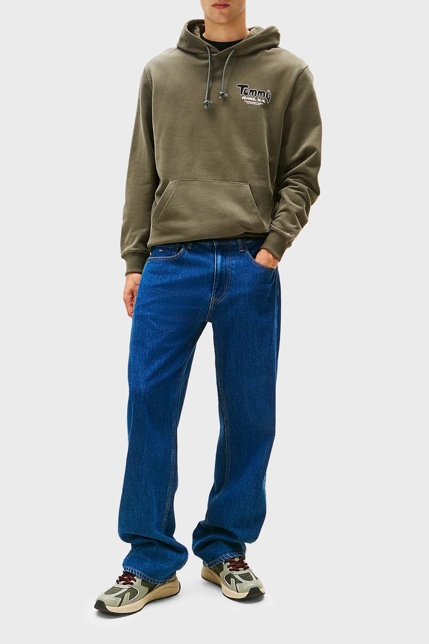 Tommy Jeans Erkek Sweat Dm0dm22086 Mrh Koyu Yeşil Koyu Yeşil