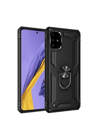 Samsung Uyumlu Galaxy A71 (A715) Kılıf Panzer Ring Tam Koruma Arka Kapak