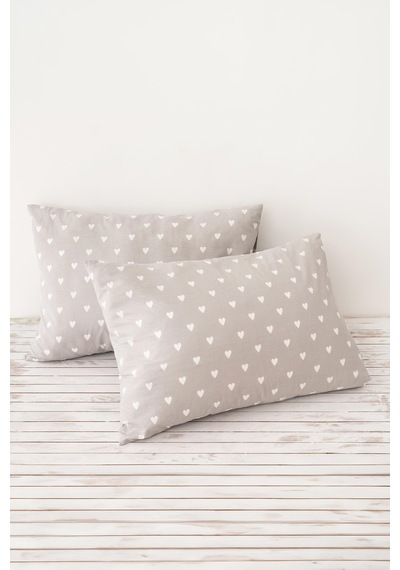 Soley Mix & Match Hearts %100 Pamuk 2 Li Yastık Kılıfı Seti Diğer