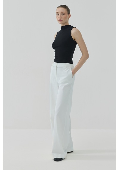 Sena Güven Stella Basic Pantolon Ekru