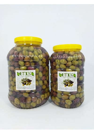 Etik Yerli Ürünler Manzalina Cinsi Dilme Tatlanmış Zeytin 5 KG + 3 KG