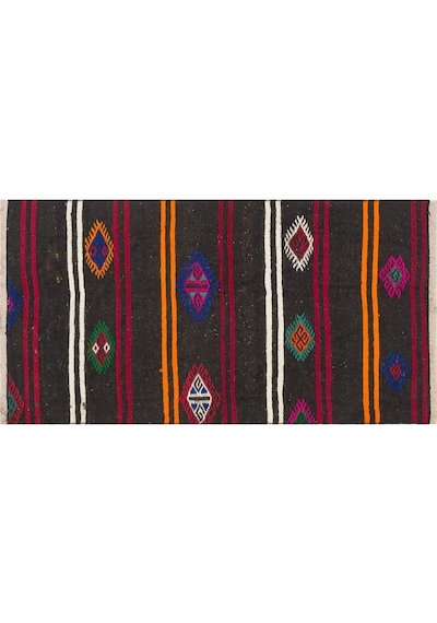 Eşsiz El Dokumaturuncu Kırmızı Rengi Sivas Yün Kilim