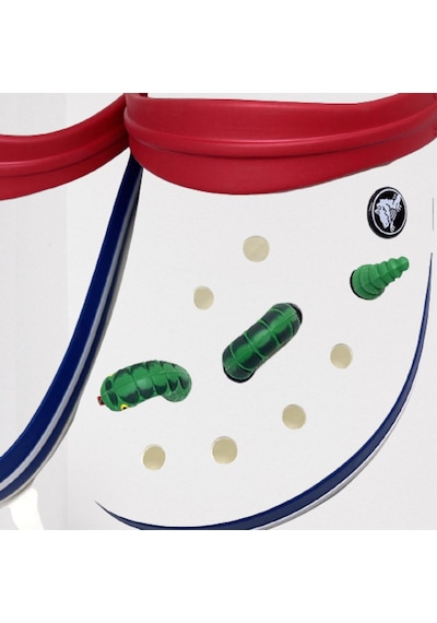 Crocs Terlik Süsü & Renkli Aksesuar 3 Boyutlu 3'Lü Jibbitz Neon Yeşil