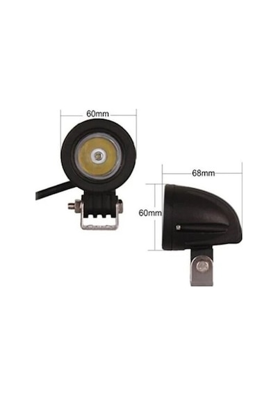 Motosiklet Sis Farı Beyaz Güçlü Led Far Odaklamalı Yuvarlak Led 1 Adet