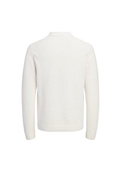 Jack & Jones Jprblurıley Knıt Polo Ls beyaz