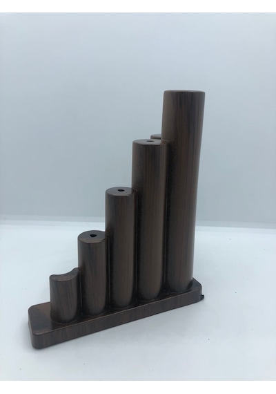 Karakoçaksesuar Plastik 15 x 12 x 12 CM Ceviz Koltuk Dolap Baza Mobilya Ayağı 4 Adet