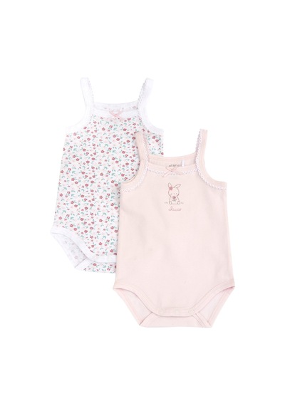 Chicco Kız Bebek 2li Askılı Body Set 09101765000000 000011 Pembe