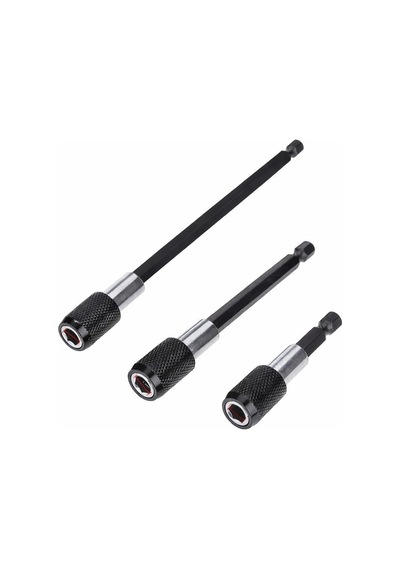6-10-15 Cm 3'lü Manyetik Uzatma Bits Adaptör Seti Ulaşılmaz Alanlar Ve Hassas Vidalama, 7430000722644